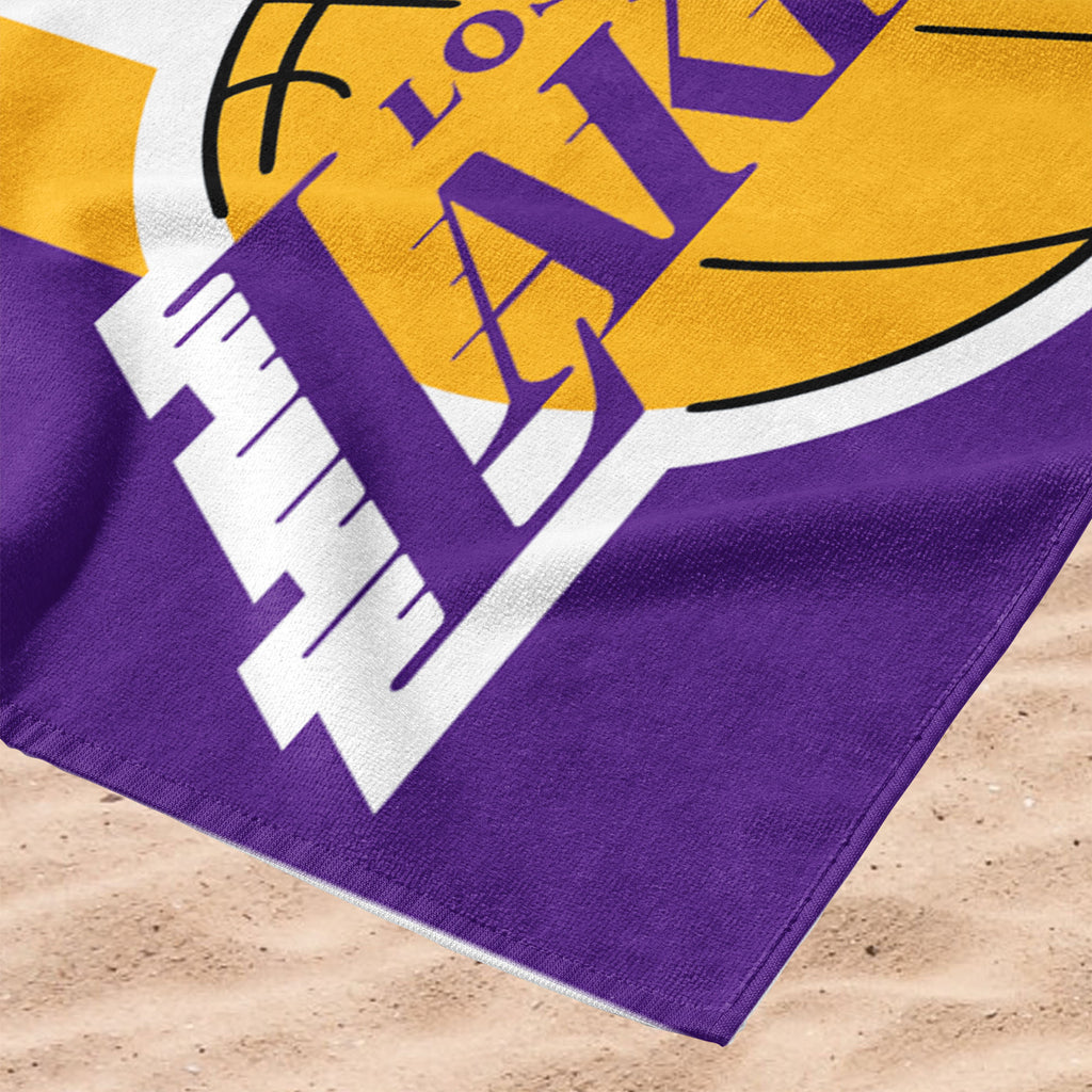 Los Angeles Lakers NBA Zone Read Beach Towel 30 X 60 Inches - Northwest