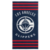 Los Angeles Clippers NBA Stripes Beach Towel 30 X 60 Inches - Northwest