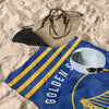 Golden State Warriors NBA Stripes Beach Towel 30 X 60 Inches - Northwest