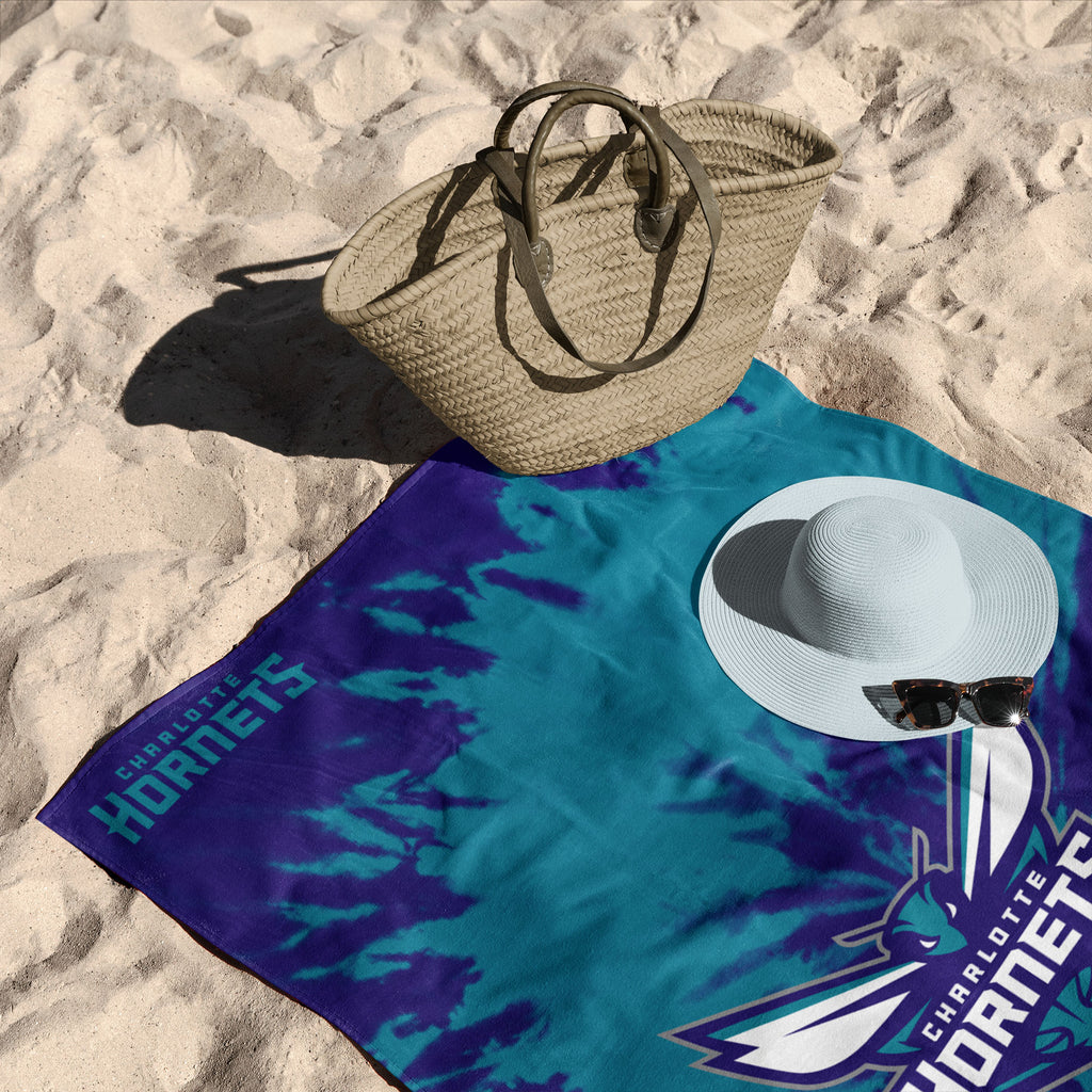 Charlotte Hornets NBA Psychedelic Beach Towel 30 X 60 Inches - Northwest