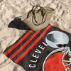 Cleveland Browns NFL Stripes Beach Towel 30 X 60 Inches - Northwest