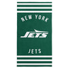 New York Jets NFL Stripes Beach Towel 30 X 60 Inches - Northwest