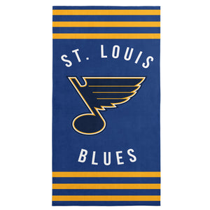 St. Louis Blues NHL Stripes Beach Towel 30 X 60 Inches - Northwest
