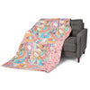 Hello Kitty Rainbow Pink Twin Quilted Blanket 60 X 90 Inches - Northwest