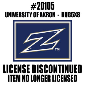 Fanmats - University of Akron 5x8 Rug 59.5''x88''
