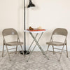 2 Pack HERCULES Series Double Braced Gray Metal Folding Chair - Flash Furniture