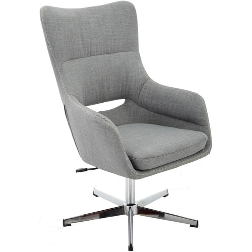 Harrison 18''H Office Chair, 360-Swivel, No Lift, No Wheels, Fixed-Height - Hanover
