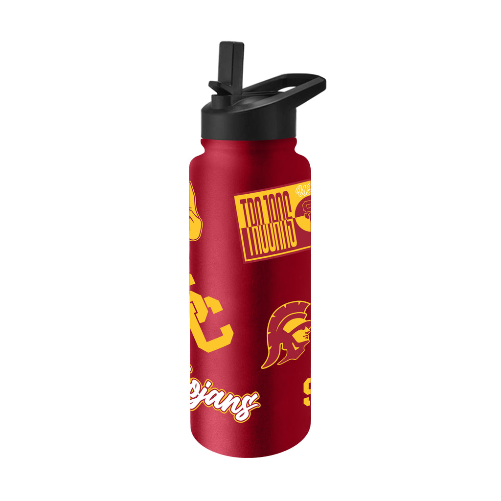 USC Trojans Quencher Bottle 34oz Stainless Steel Dreamweave - Logo Brands