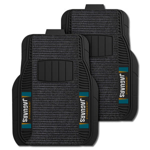 Fanmats - NFL - Jacksonville Jaguars 2-pc Deluxe Car Mat Set 21''x27''