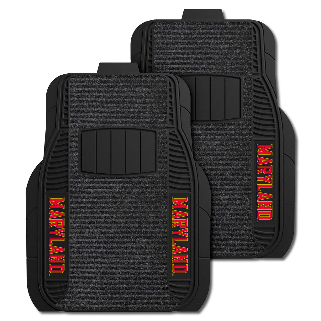 Fanmats - University of Maryland 2-pc Deluxe Car Mat Set 21''x27''