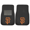 Fanmats - MLB - San Francisco Giants 2-pc Embroidered Car Mat Set 17''x25.5''