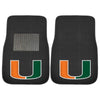Fanmats - University of Miami 2-pc Embroidered Car Mat Set 17''x25.5''