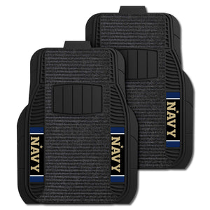 Fanmats - U.S. Naval Academy 2-pc Deluxe Car Mat Set 21''x27''