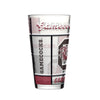 South Carolina Gamecocks Pint Glass 16oz Quilted Stained Boxed - Logo Brands