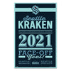 Seattle Kraken Sign 11x17 Wood Established Design - WinCraft
