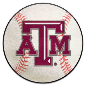 Fanmats - Texas A&M University Baseball Mat 27'' diameter