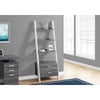 Bookshelf, Bookcase, Etagere, Ladder, 4 Tier, 69H, Office, Bedroom - Monarch