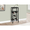 Home Bar, Wine Rack, Black Metal, Transitional - Monarch