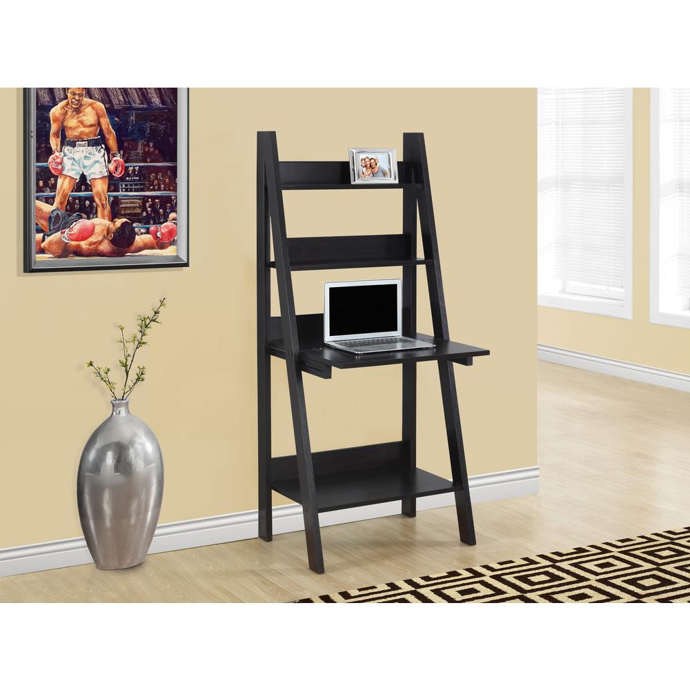 Computer Desk, Home Office, Laptop, Leaning, Storage Drawers, 61H, Work - Monarch