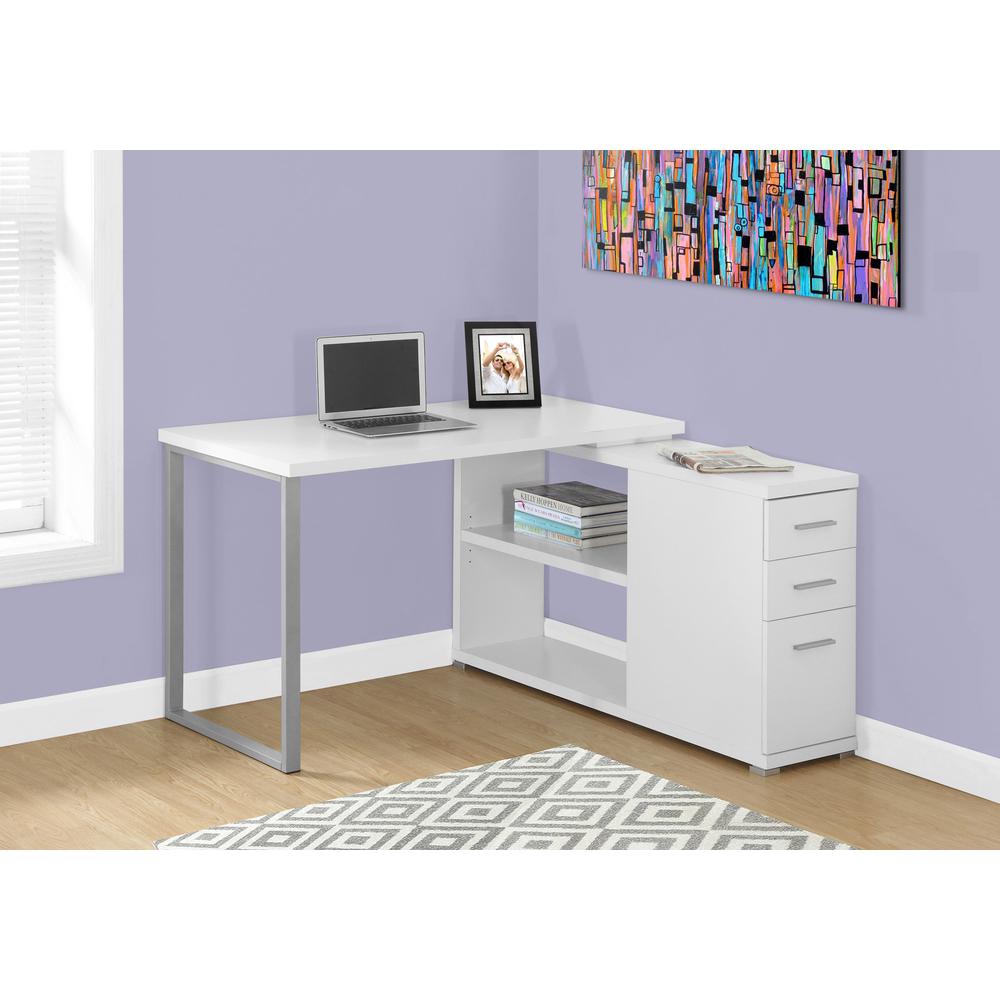 Computer Desk, Home Office, Corner, Left, Right Set-up, Storage Drawers - Monarch