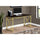Computer Desk, Home Office, Laptop, Work, Brown Laminate, Gold - Monarch