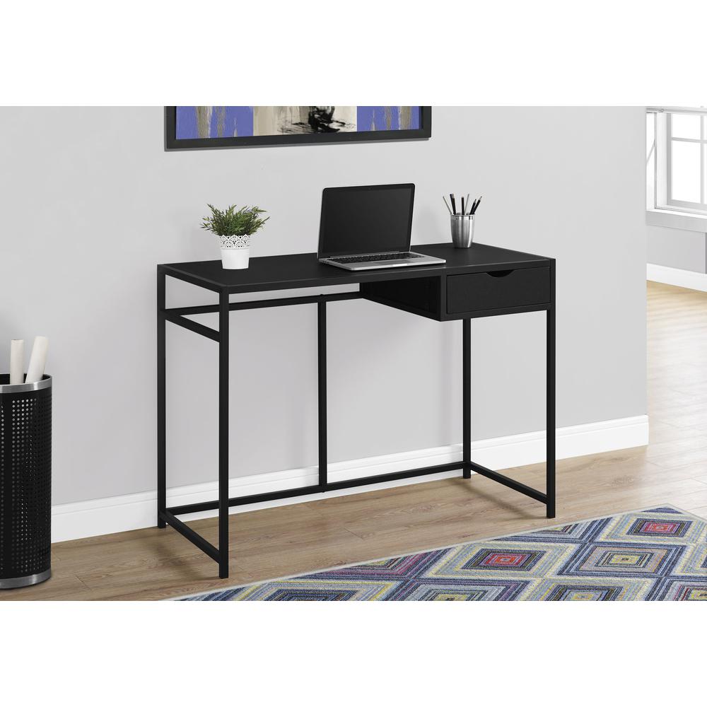 Computer Desk, Home Office, Laptop, Storage Drawer, 42L, Work - Monarch