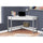 Computer Desk, Home Office, Corner, Storage Drawers, 42L, Work, Laptop - Monarch