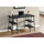 Computer Desk, Home Office, Laptop, Storage Shelves, 48L, Work, Black Laminate - Monarch