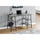 Computer Desk, Home Office, Laptop, Storage Shelves, 48L, Work, Grey Laminate - Monarch