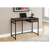 Computer Desk, Home Office, Laptop, Storage Drawer, 42L - Monarch