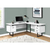 Computer Desk, Home Office, Corner, Left, Right Set-up, Storage Drawers, 70L - Monarch
