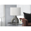 25''H, Table Lamp, Dark Grey Ceramic, Ivory / Cream Shade, Contemporary, Modern - Monarch