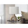 25''H, Table Lamp, Brown Ceramic, Ivory / Cream Shade, Contemporary, Modern - Monarch