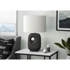 26''H, Table Lamp, Black Ceramic, Ivory / Cream Shade, Contemporary, Modern - Monarch