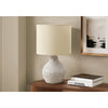 Lighting, 16''H, Table Lamp, Beige Resin, Beige Shade, Contemporary - Monarch