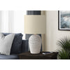 Lighting, 17''H, Table Lamp, White Rattan, Beige Shade, Transitional - Monarch
