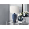 25''H, Table Lamp, Blue Concrete, Ivory / Cream Shade, Contemporary, Modern - Monarch