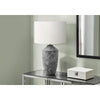 25''H, Table Lamp, Grey Concrete, Ivory / Cream Shade, Contemporary, Modern - Monarch
