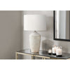 25''H, Table Lamp, Ivory Concrete, Ivory / Cream Shade, Contemporary, Modern - Monarch