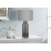 Lighting, 28''H, Table Lamp, Grey Glass, Grey Shade, Contemporary, Modern - Monarch