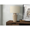 Lighting, 28''H, Table Lamp, Beige Ceramic, Beige Shade, Transitional - Monarch
