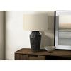 Lighting, 28''H, Table Lamp, Black Ceramic, Beige Shade, Transitional - Monarch