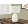 Lighting, 26''H, Table Lamp, Ivory / Cream Shade, Cream Resin, Contemporary - Monarch