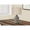 Lighting, 24''H, Table Lamp, Grey Concrete, Beige Shade, Contemporary - Monarch
