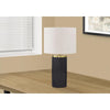 Lighting, 24''H, Table Lamp, Black Concrete, Ivory / Cream Shade, Modern - Monarch