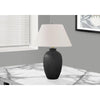 Lighting, 24''H, Table Lamp, Black Ceramic, Ivory / Cream Shade, Modern - Monarch
