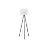 Lighting, 63''H, Floor Lamp, Black Metal, Ivory / Cream Shade, Contemporary - Monarch