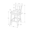 Bar Stool, Set Of 2, Swivel, Counter Height, Kitchen - Monarch