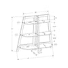 Bookshelf, Bookcase, Etagere, 3 Tier, 48H, Office, Bedroom, Brown Laminate - Monarch Specialties