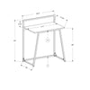Computer Desk, Home Office, Laptop, 30L, Work, Black Laminate, Black - Monarch